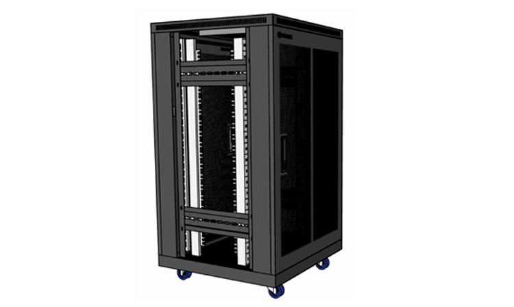 Tủ mạng 20U sâu 600 màu đen, Tủ rack 20U D600, 2 cửa lưới mẫu mới bền đẹp, giá tốt